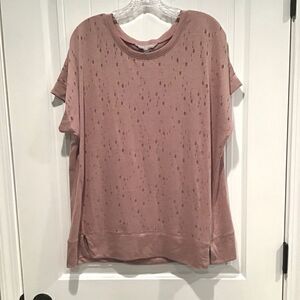 🌺3 FOR $20🌺 -- Harmony and Balance brushed Mauve yoga top 1X